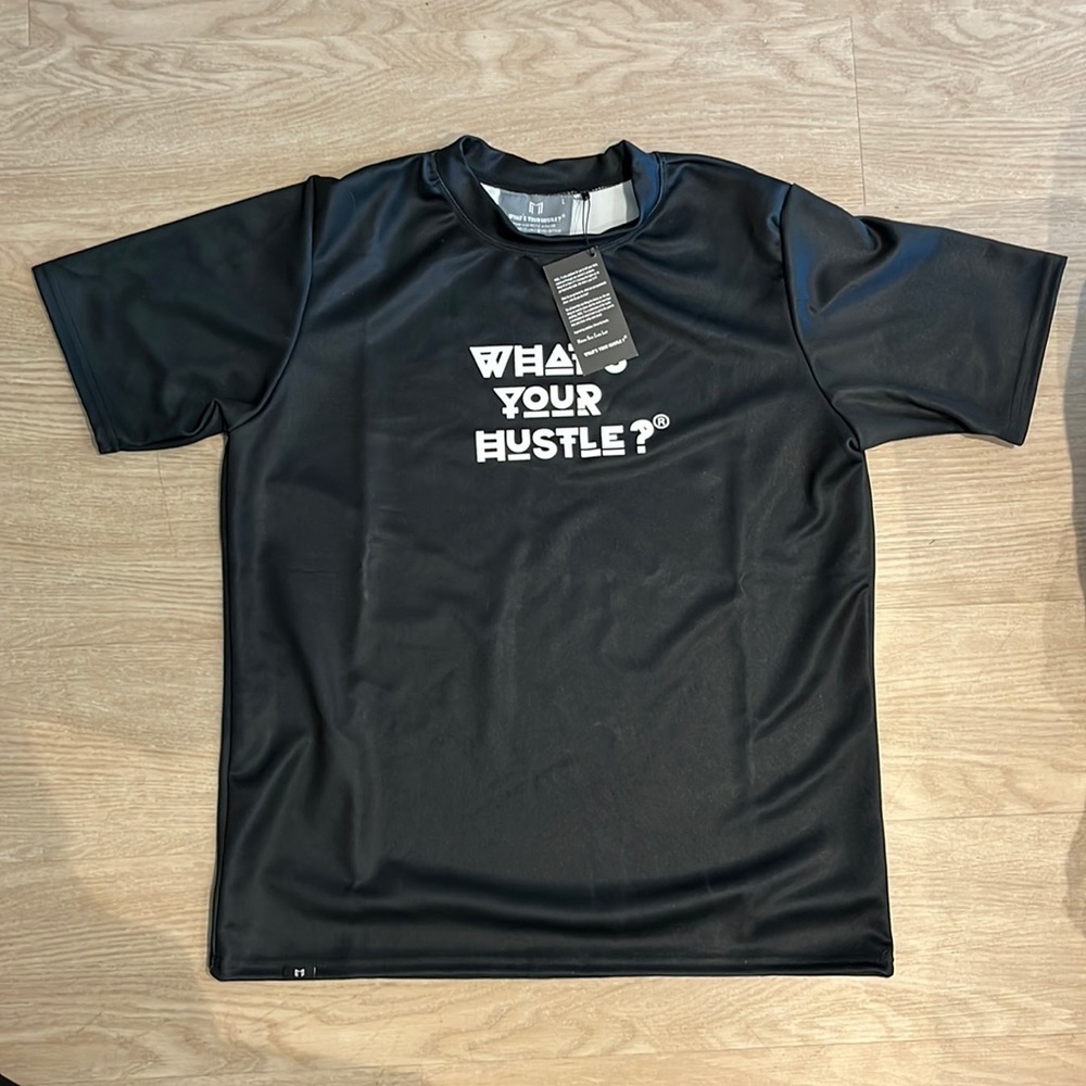 MSCL. T shirt. Brand new, “What’s Your Hustle” lettering. Large